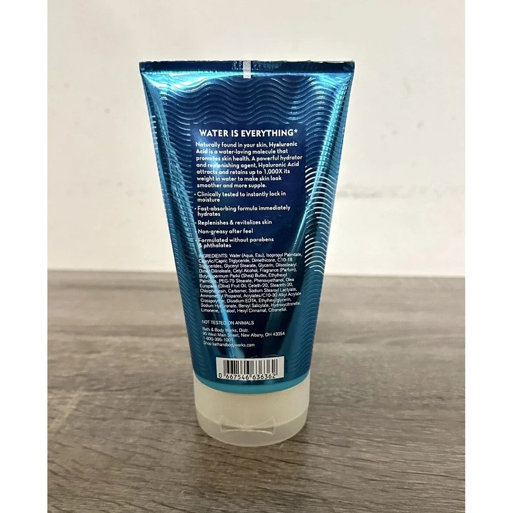 Bath & Body Works Hyaluronic Acid‎ Hydrating Body Cream Skin Care, 8 Fl oz